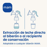 MAM Sacaleches manual E102 - Sacaleches para leche materna, cómodo y eficaz Accesorios Alimentación y Lactancia Tienda Bebe Naty