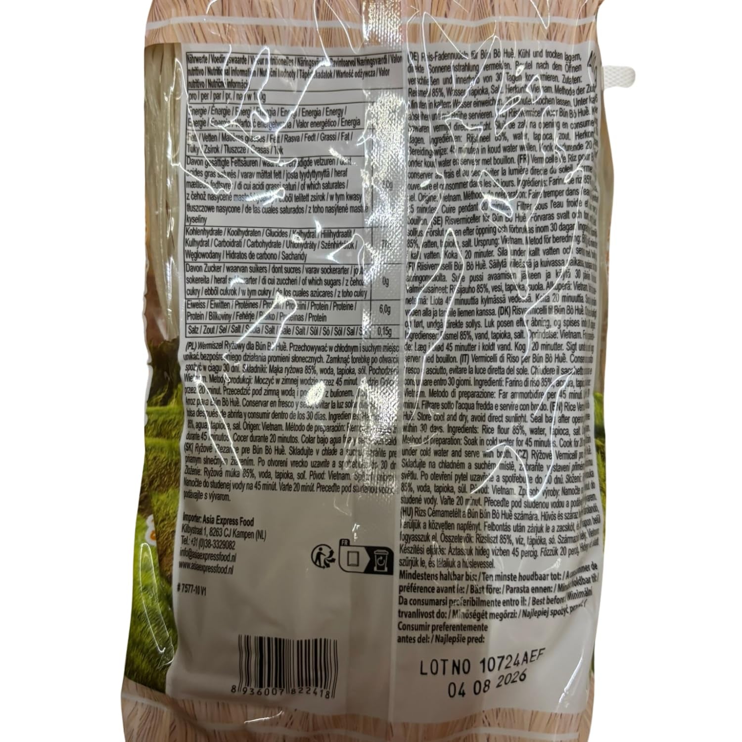 ÁRBOL DE BAMBÚ - Fideos de arroz Bun Bo Hue - (1 X 400 G)