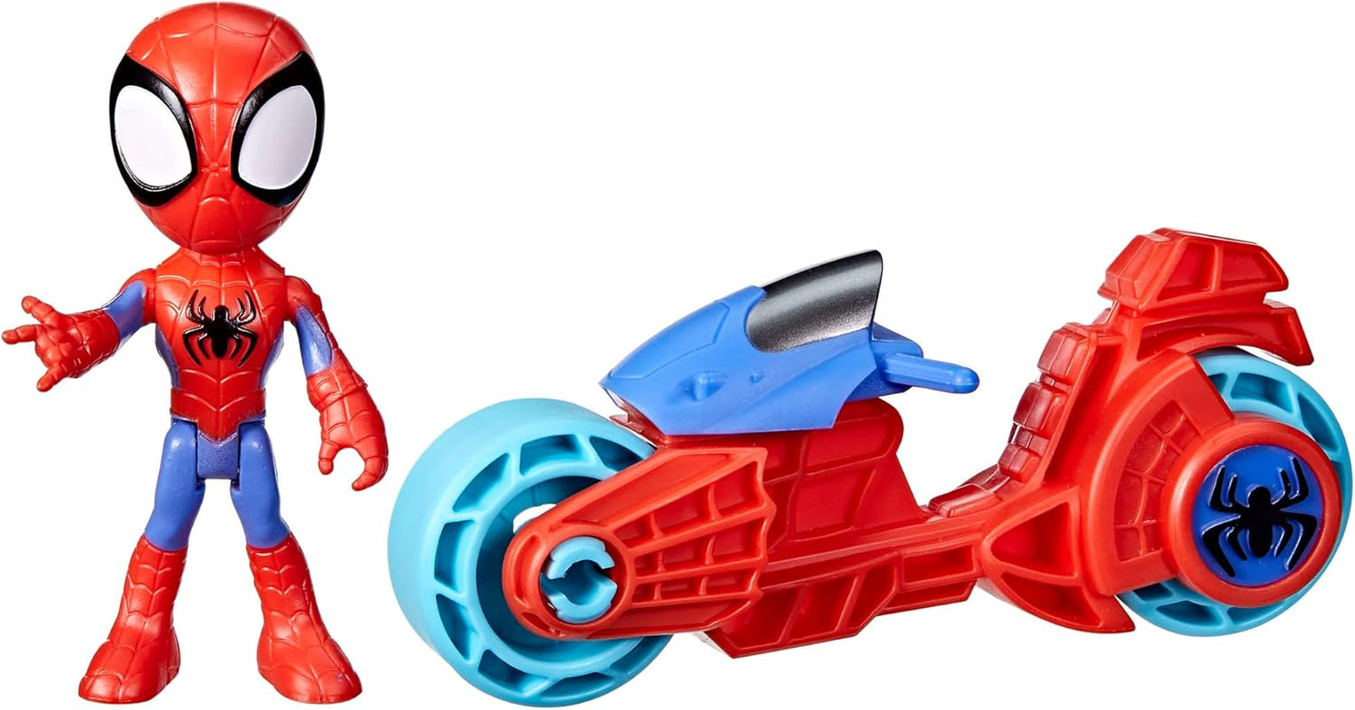 SPIDEY y SUS AMAZING FRIENDS Figura de Moto Marvel Spidey Juguete para niños y niñas de 3 años en adelante Figuras de acción Naty Shop Moto Spidey