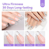 Pegamento sólido para puntas de uñas Saviland: 2 piezas 15G Pegamento para uñas artificiales Pegamento extra fuerte Presione en las uñas Pegamento UV Gel Pegamento para uñas para mujeres Salón en casa DIY Lámpara UV/LED curada