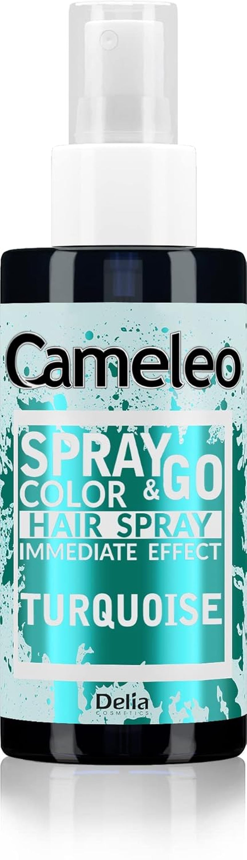 Cameleo - Spray & Go - tinte para el cabello en spray - violeta - para cabello rubio, rubio platino y gris - simplemente rociar y listo - semipermanente - resultado instantáneo - tinte para el cabello carnaval en spray - 150 ml Naty Shop Tinte para el cabello Turquesa 150 G (1 paquete)