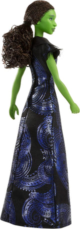 Mattel Wicked: for Good Singing Elphaba Fashion Doll de Universal Pictures con traje desmontable inspirado en la película canta "for Good" en inglés, JFM09
