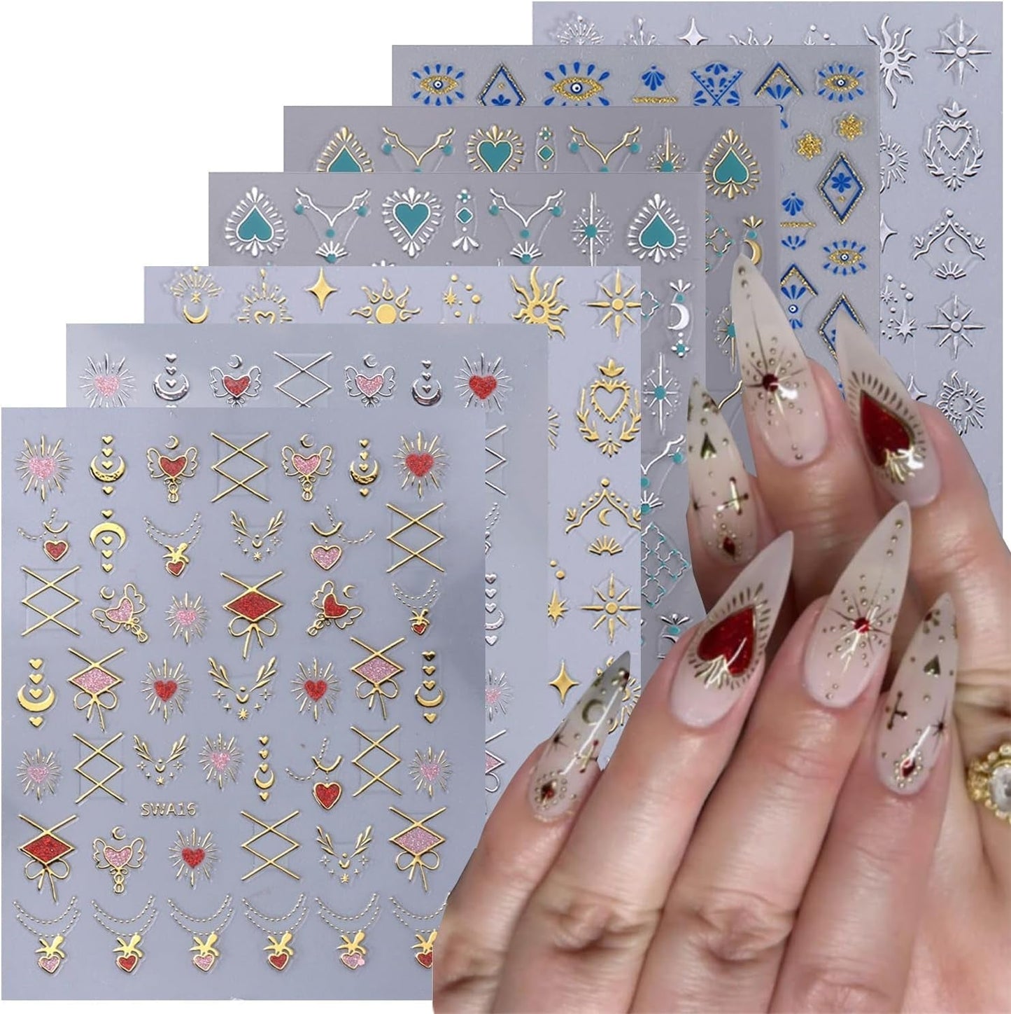 GZMAYUEN 12 colores pegatinas de uñas francesas 3D pegatinas de uñas de Color degradado francés autoadhesivas accesorios de diseño de uñas