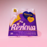 Renova - Papel higiénico Skin Care Plus, Decorado, Perfumado - 12 rollos (Papel higiénico)