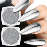 White Pearl Chrom Nagel Pulver, Irisierendes Aurora Pulver Metallic Spiegel Effekt Glitter Pulver Pearlescent Eis Transparent Meerjungfrau Pigment Perle Glitter Staub para decoración de uñas