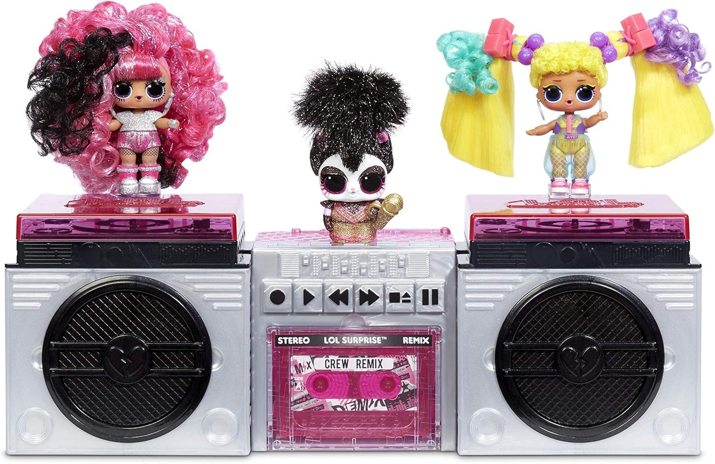 jajaja ¡sorpresa! 566977E7C Muñecas Remix con volteo de pelo - Objeto de colección - 15 sorpresas - Con gorro para el pelo, accesorios y música Naty Shop Remix Dolls Pets