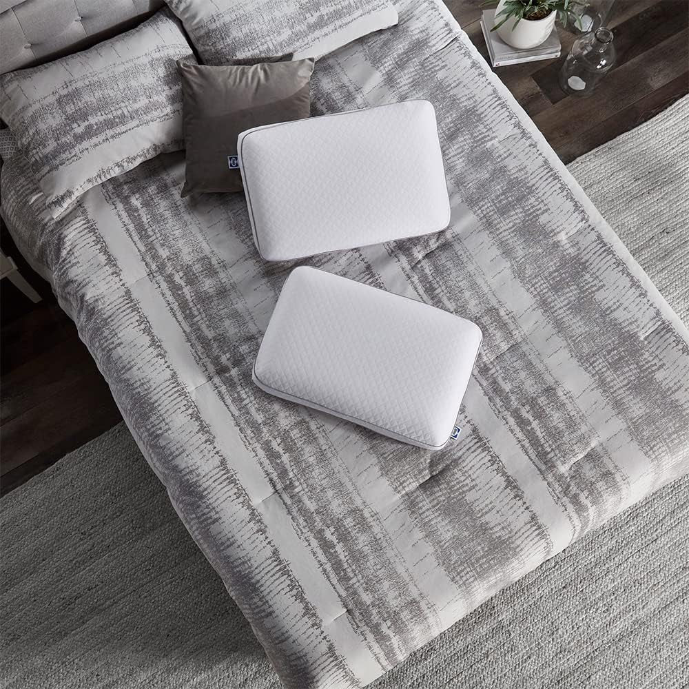Almohada Viscoelástica Sealy Essentials Estándar Blanco 2 Piezas Naty Shop Almohadas Estándar