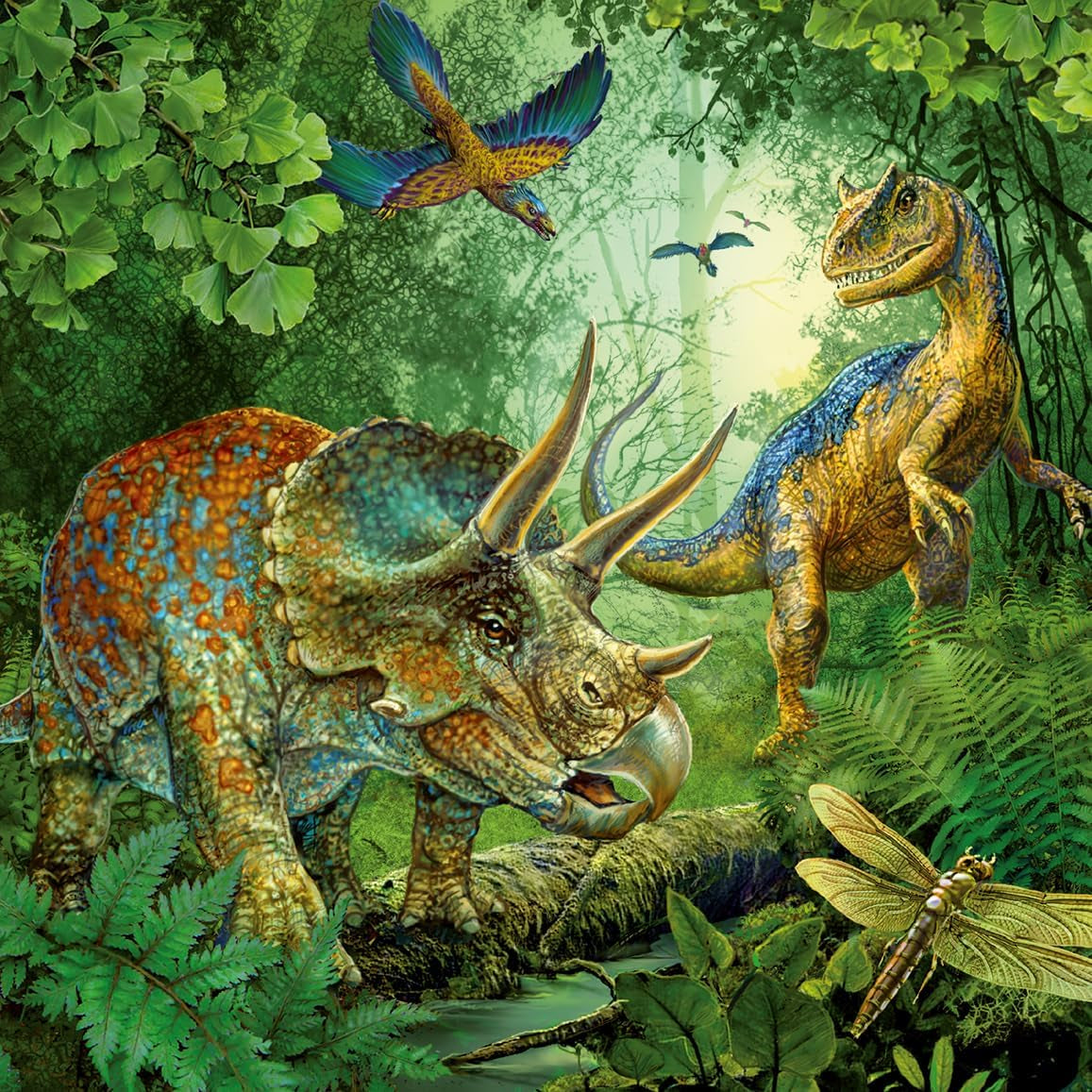 Ravensburger Puzzle Infantil - 09317 La Fascinación de los Dinosaurios - Puzzle de 3X49 Piezas para Niños a Partir de 5 Años Puzzle Naty Shop