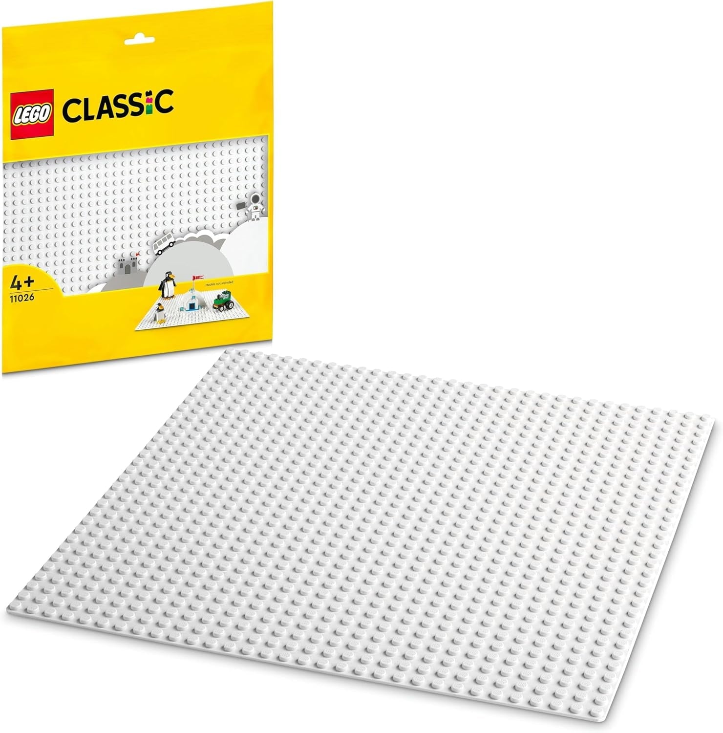 LEGO 11026 Classic Placa base cuadrada del bloque de construcción blanco con muescas de 32 x 32 como juegos básicos Juegos de construcción de juguetes de construcción Besuche den LEGO-Store 757 años de garantía in situ
