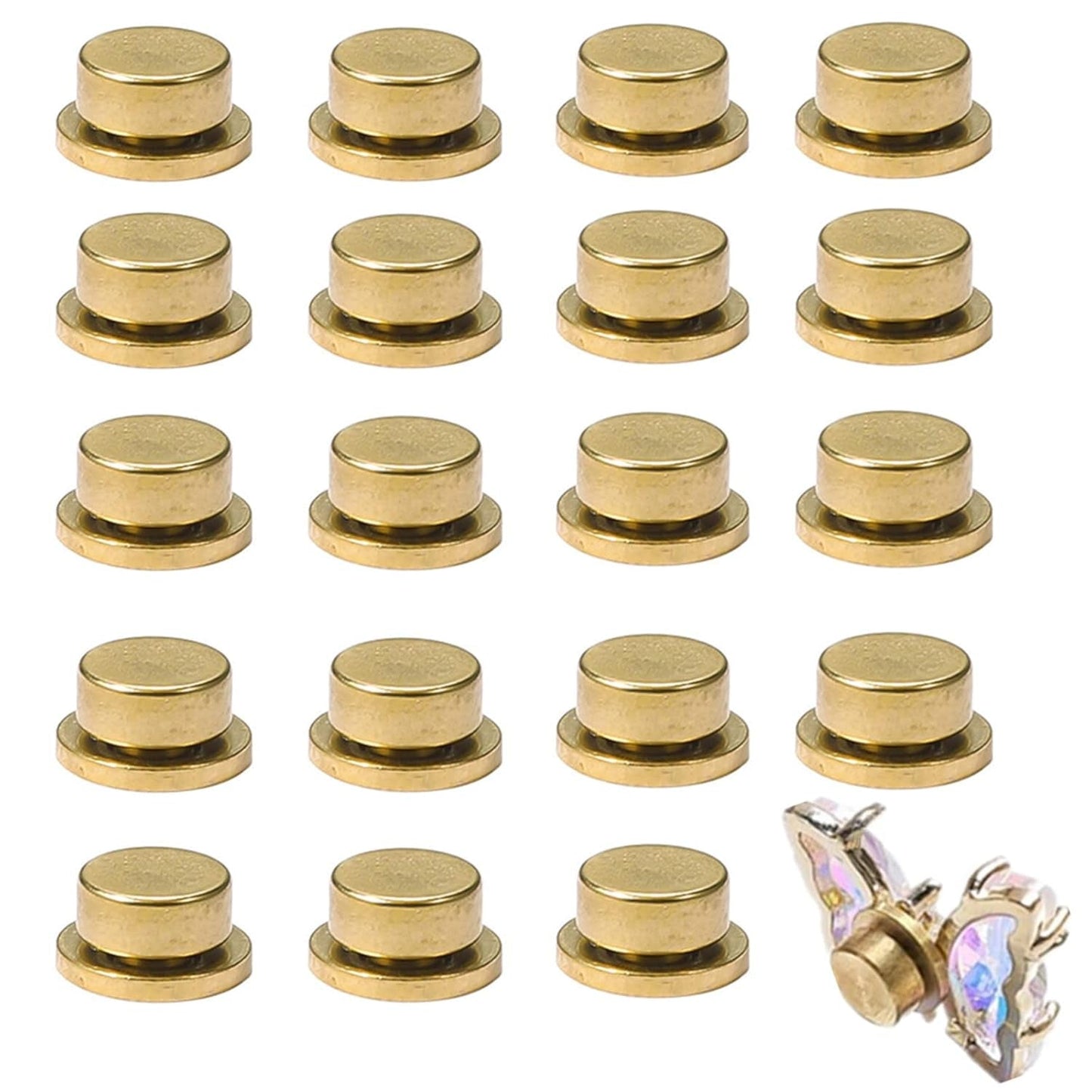 Charm giratorio para decoración de uñas, 20 piezas, abalorios giratorios para uñas, rodamientos giratorios para uñas, diseño de arte de uñas, manualidades, accesorios