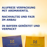 Martermühle Aßlinger Mischung Kaffeebohnen 1kg I Arábica I Sabores: Haselnuss, Leichte Würze, Schokolade I Ganze Kaffee-Bohnen schonend geröstet, säurearm