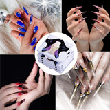 100 plantillas de uñas de gel, accesorios de uñas artificiales, plantillas de uñas autoadhesivas para arte de uñas, uñas de gel, extensiones de uñas artificiales