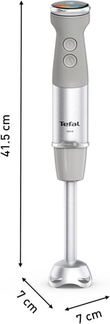 Tefal Quickchef+ 3 en 1 XL Stabmixer/Zerkleinerer/Schneebesen, 1000 W, Intuitive Geschwindigkeitsregelung, Turbo-Taste, Powelix-Messer-Technologie, Edelstahl, Grau, HB67MB30 Cocina Naty Shop