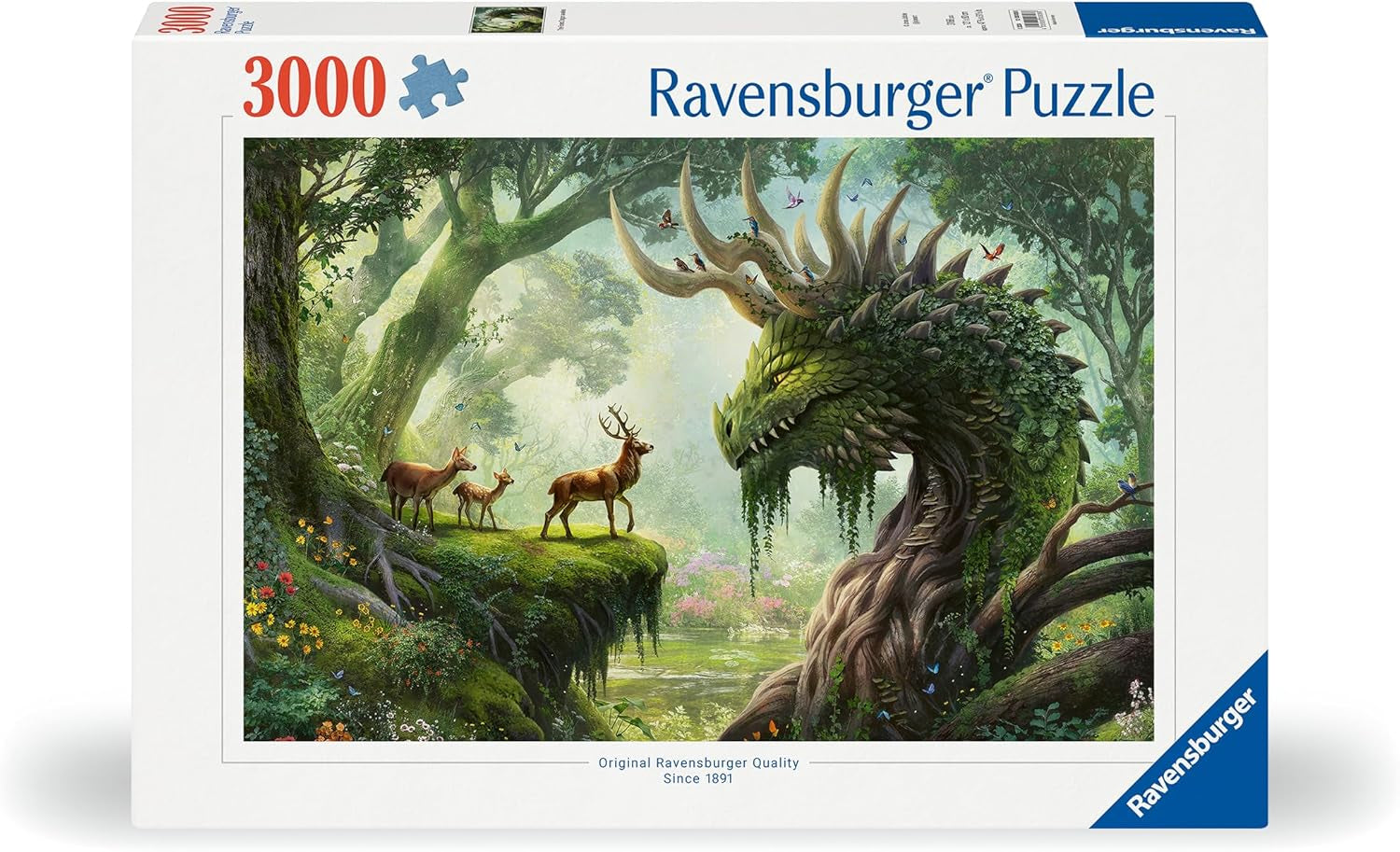 Ravensburger Puzzle 12000808 - El despertar del dragón del bosque - Puzzle de 3000 piezas para adultos a partir de 14 años Puzzle Naty Shop