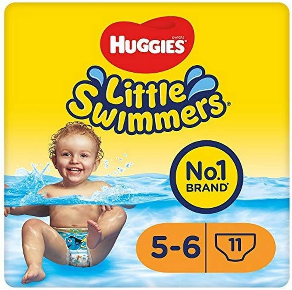 Pañales desechables para nadar Huggies Little Swimmers, tallas 5-6-66 (pantalones totales)