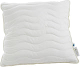 Badenia Trendline Eco Pillow Aerelle Blue 80 X 80 Cm, blanco, certificado Oeko-Tex, producido según el estándar de calidad alemán Naty Shop almohadas estándar