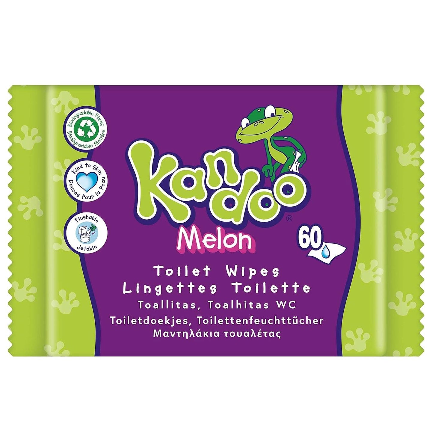 Melon Feuchttücher - Spülbar - Aus 95% Wasser - Parfümfrei - Plastikfrei - Dermatologisch Getestet - Feuchtes Toilettenpapier Aus 100% Pflanzlichem Cellulosematerial - 60 Tücher Naty Shop 60 Stück (1Er Pack) Parfumfrei, Parfümfrei
