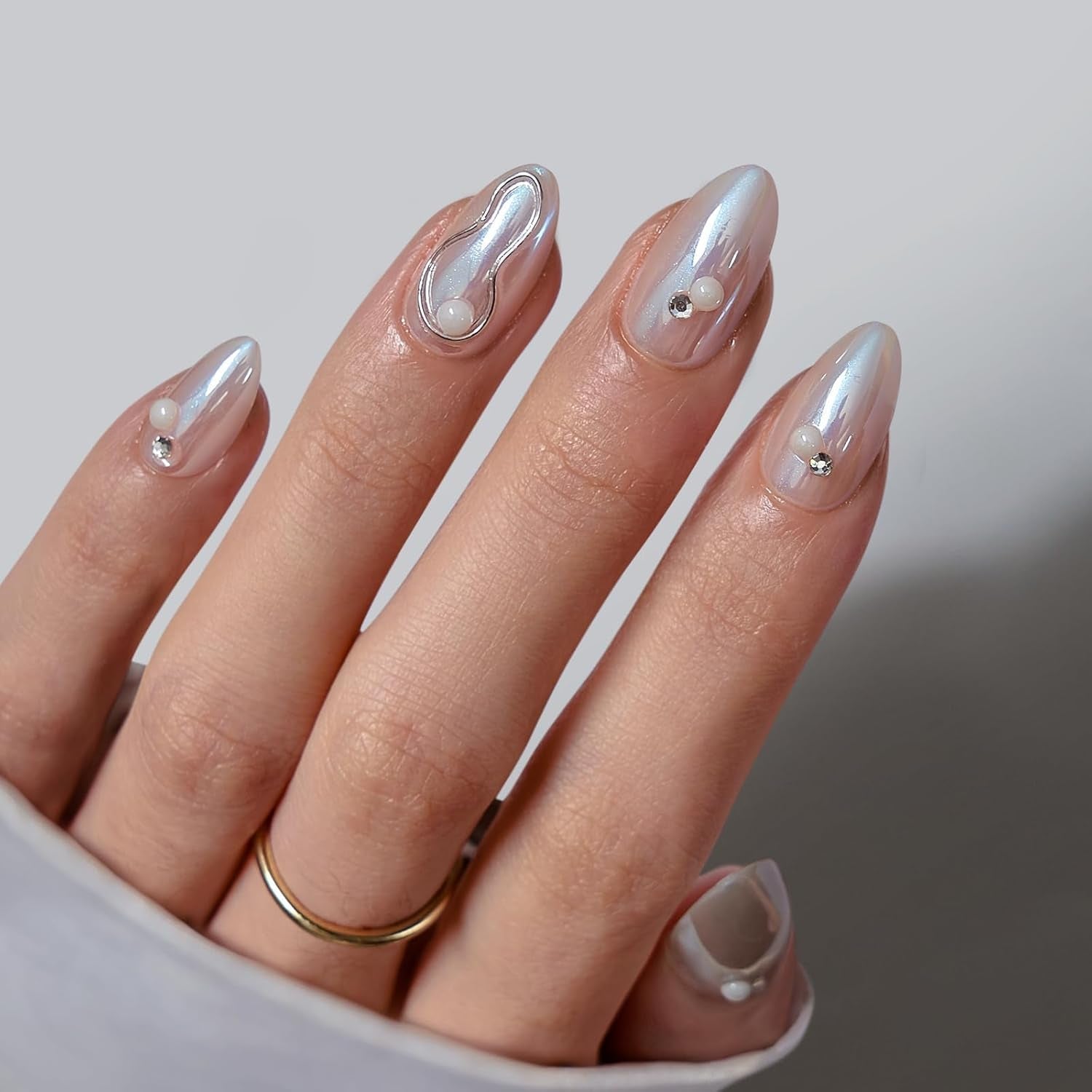 Btartbox Uñas Postizas Cuadradas Cortas Pegamento Baby Boomer En Uñas Postizas Rosa Degradado Blanco Uñas Artificiales Cortas con Pegamento para Uñas 30 Piezas Uñas Postizas Cuadradas
