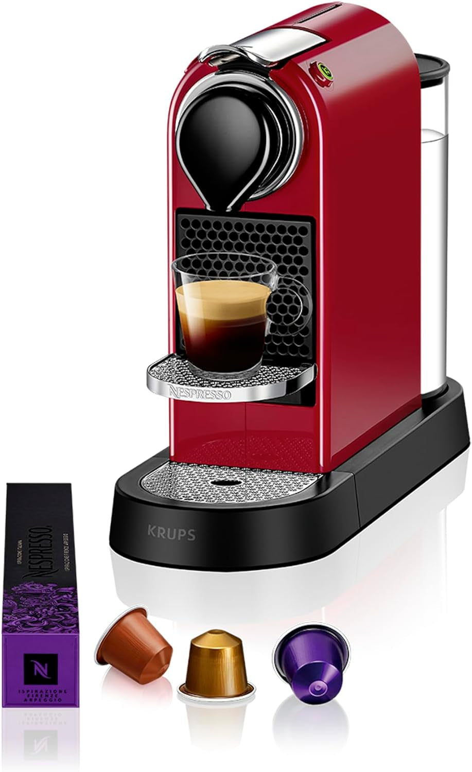 Cafetera espresso con cápsulas Nespresso XN761B Citiz&Milk | Modo de espera automático | 1260 vatios | Capacidad del depósito de agua: 1 l | Presión de la bomba: 19 bares | Plata