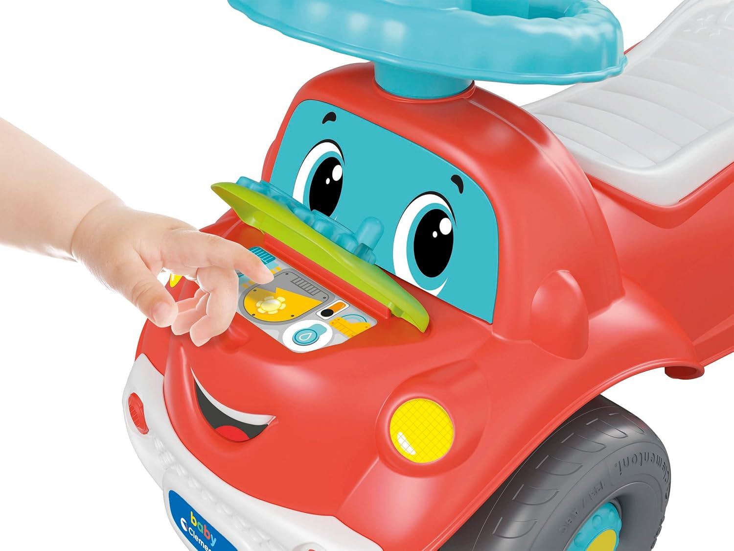 Clementoni - 17747 - Nicolò Go Go 3 en 1 - Coche de montar, altavoz electrónico de aprendizaje, primeros pasos, luces y sonidos, juego para niños de 1 año - Made in Italy Bebe Toys Naty Shop