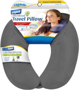 Almohada de viaje para el cuello Cloudz Microbead, gris Naty Shop Almohadas de viaje Título predeterminado