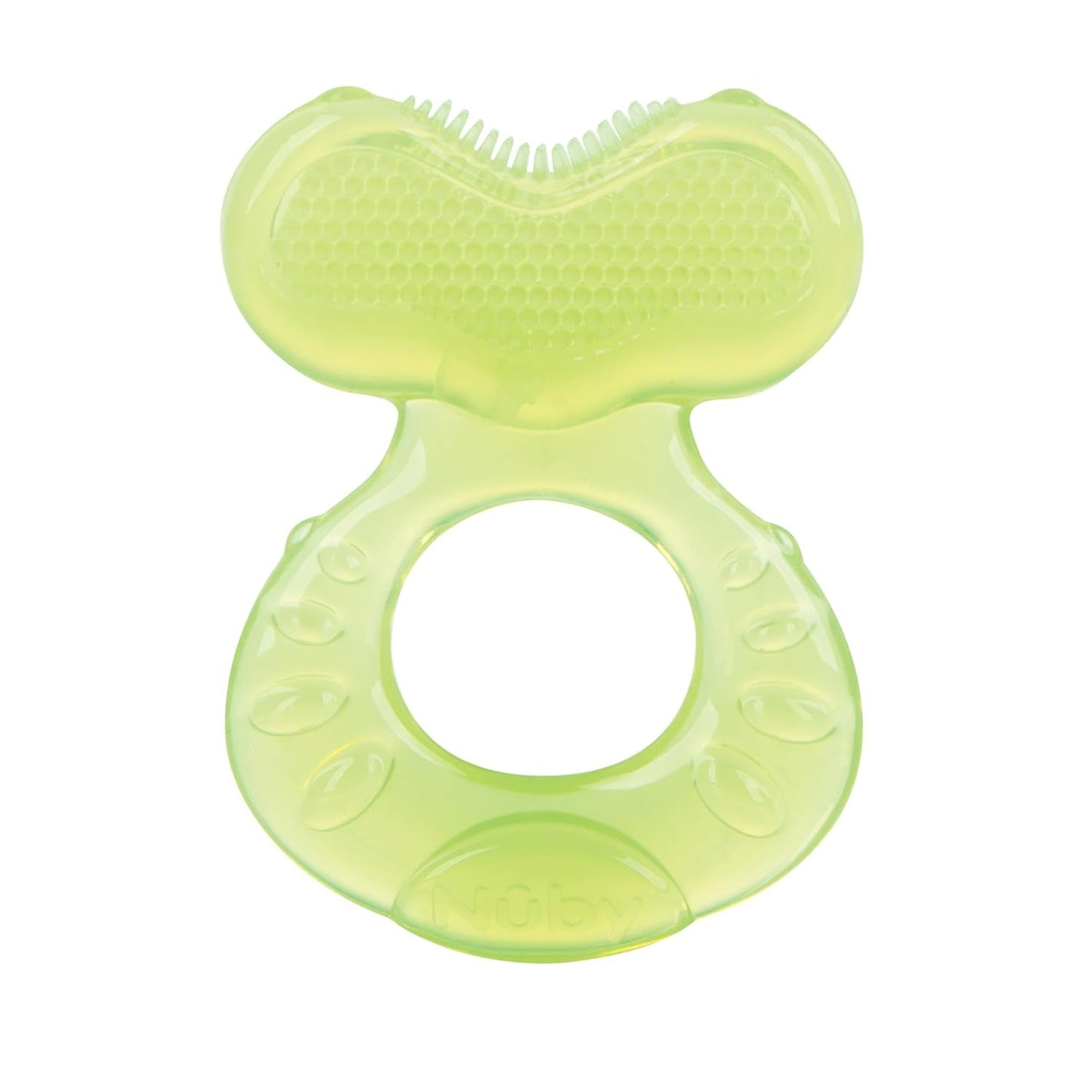 Nuby - Anillos de dentición de 3 etapas - 3 anillos de dentición para estimulación de las encías y alivio del dolor de la dentición - Juguete para la dentición del bebé - Sin BPA - 3+ meses