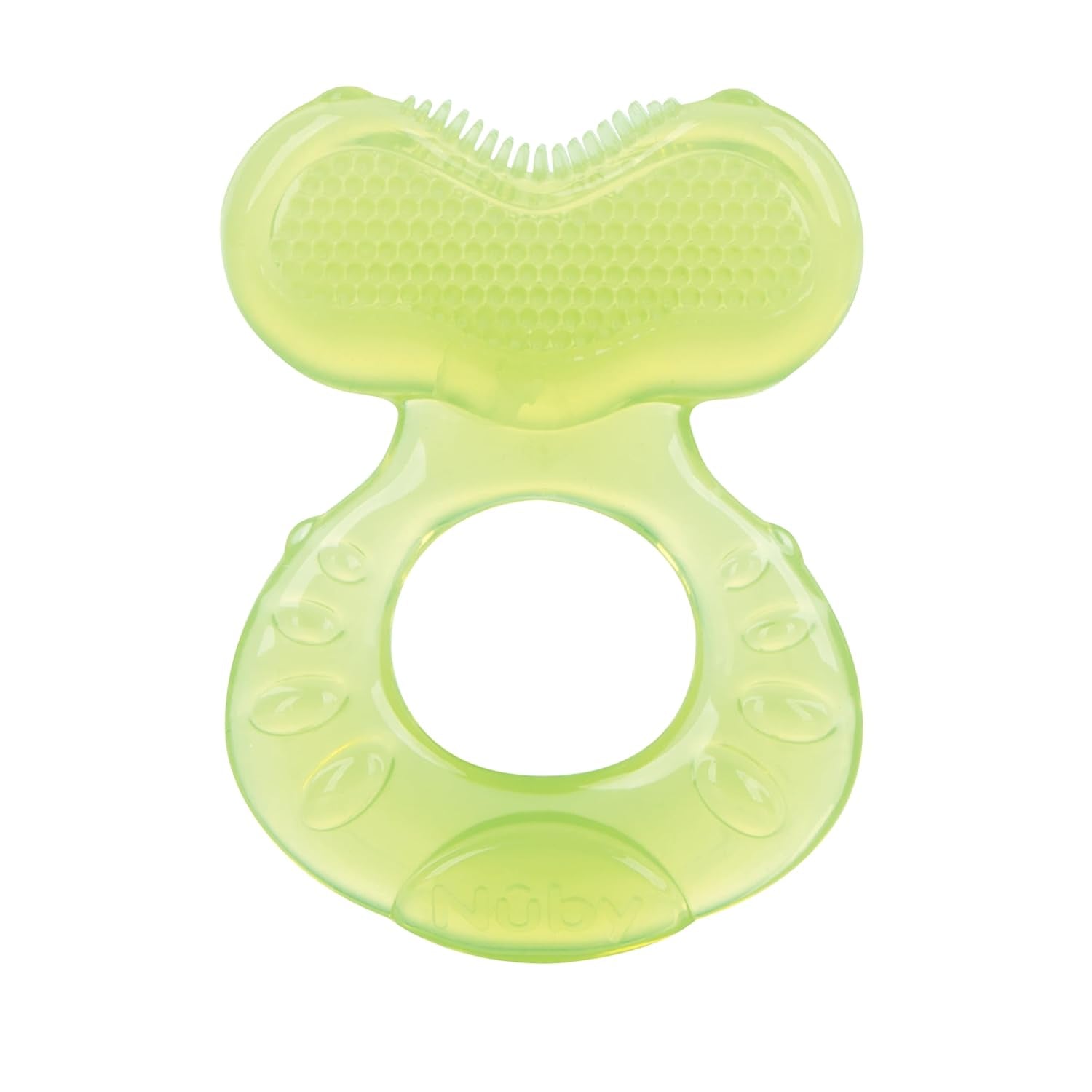 Nuby - Anillos de dentición de 3 etapas - 3 anillos de dentición para estimulación de las encías y alivio del dolor de la dentición - Juguete para la dentición del bebé - Sin BPA - 3+ meses