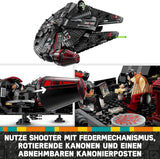 LEGO Star Wars Halcón Milenario Oscuro, Set de Nave Estelar, Juguete de Construcción para Niños, Regalo de Cumpleaños para Niños, Niñas y Fanáticos, Juguete de Aventura 75389 Juegos de Construcción Besuche den LEGO-Store