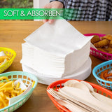 Table Kind 100 Servilletas Suaves Blancas a Granel, Servilletas de Alta Calidad para Fiesta, Catering y Uso Diario, FSC, Sostenibles y Reciclables, Fabricadas en la UE | 2 capas | 33cm