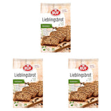 RUF Lieblingsbrot Protein, Brot-Backmischung, Brotmischung, Brotteig-Mischung, Proteinreiches Brot, Glutenfrei, Ohne Mehl & Hefe, 1 X 500G Naty Shop 600 G (paquete de 3) Kà¼Rbiskern