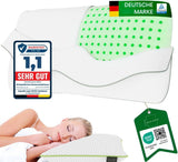 Almohada Ortopédica Cervical 80X40, 800X400 Mm, Almohada Viscoelástica, Almohada Viscoelástica, Almohada, Almohada Viscoelástica Para El Cuello, Viscoespuma, Dormir, Blanco (710 X 420 X 120 Mm) Naty Shop Almohadas Ortopédicas Cervicales 710X420X120 Mm