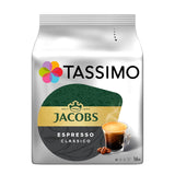 Tassimo Kapseln Jacobs Espresso Classico, 5 x 16 cápsulas, 80 cápsulas de café