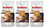 3x Café en grano Espresso crema intenso, tostado medio oscuro, café en grano entero, bolsa de 1 kg, café de Nápoles