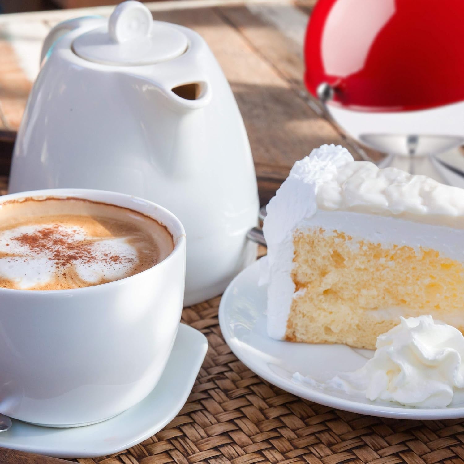 Relaxdays Azúcar y Dulces Candy Sugar Ball Bowl Rojo 1ud Tapa enrollable de acero inoxidable pulido