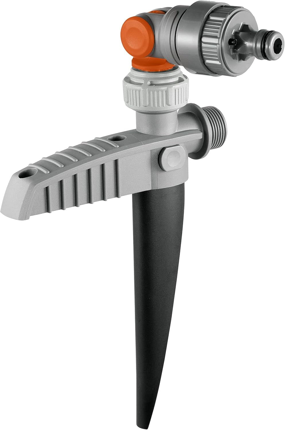 Conexión para grifo Gardena con cierre de agua, salida de agua: conexión para tapón de agua (código de artículo 8254), salida de agua (código de artículo 8250, 8266), parte del sistema de tuberías (05327-20), gris