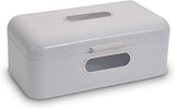 ECHTWERK Panera de metal retro con ventana y tapa, juego de 3 elegantes cajas de almacenamiento, capacidad de 1,4 l, cajas de almacenamiento de alimentos rojas Naty Shop blanco grande individual