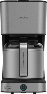 Cecotec Cafetera de goteo Coffee 66 Drop & Thermo, 950 W, 1,2 L, 10 tazas, tecnología ExtremeAroma, función antigoteo, indicador de nivel de agua, filtro principal reutilizable, protección contra sobrecalentamiento