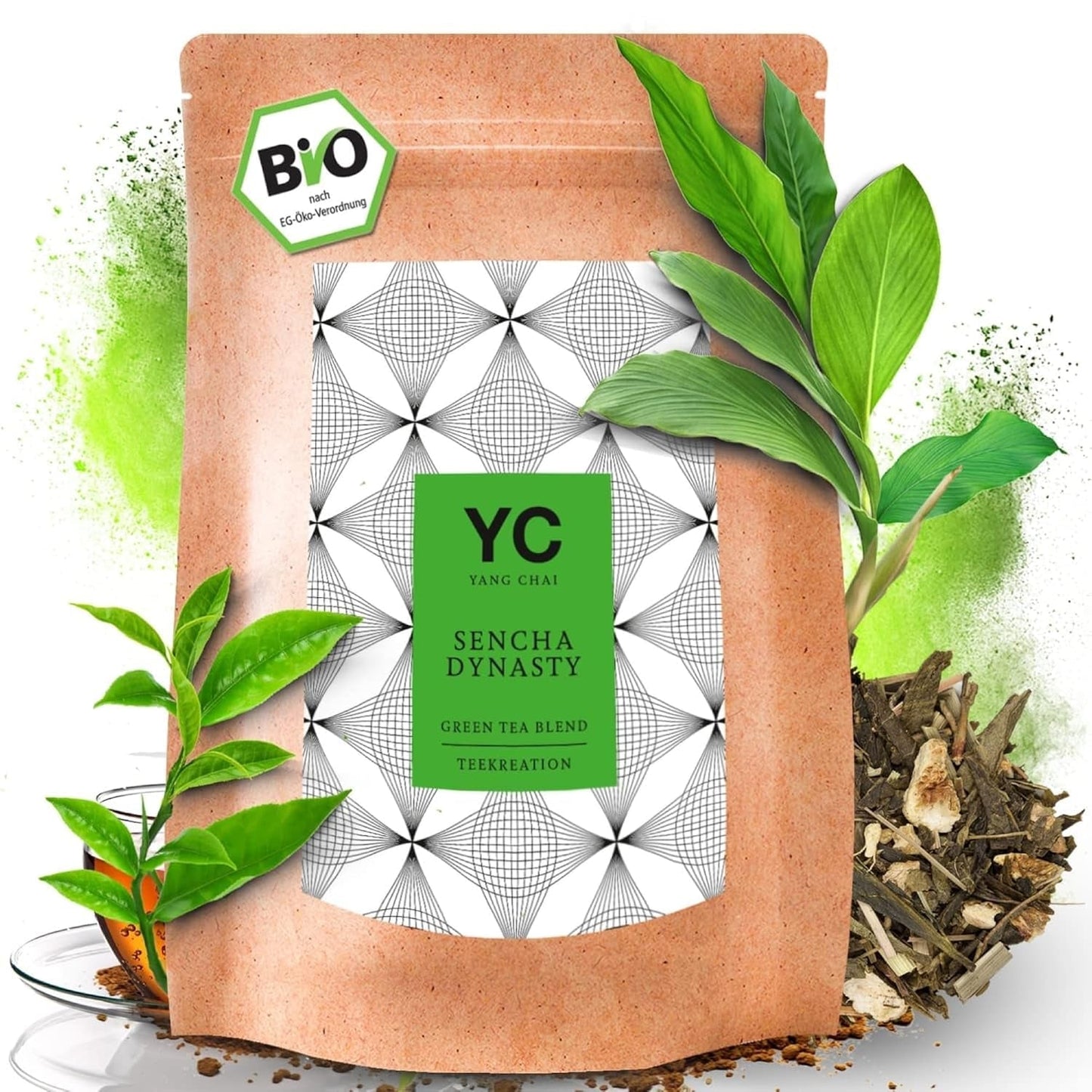 YC Yang Chai Sencha Té Verde BIO 250G - Té japonés a granel con sabor a bergamota - Té verde japonés original "Dinastía Sencha" procedente de cultivo ecológico controlado