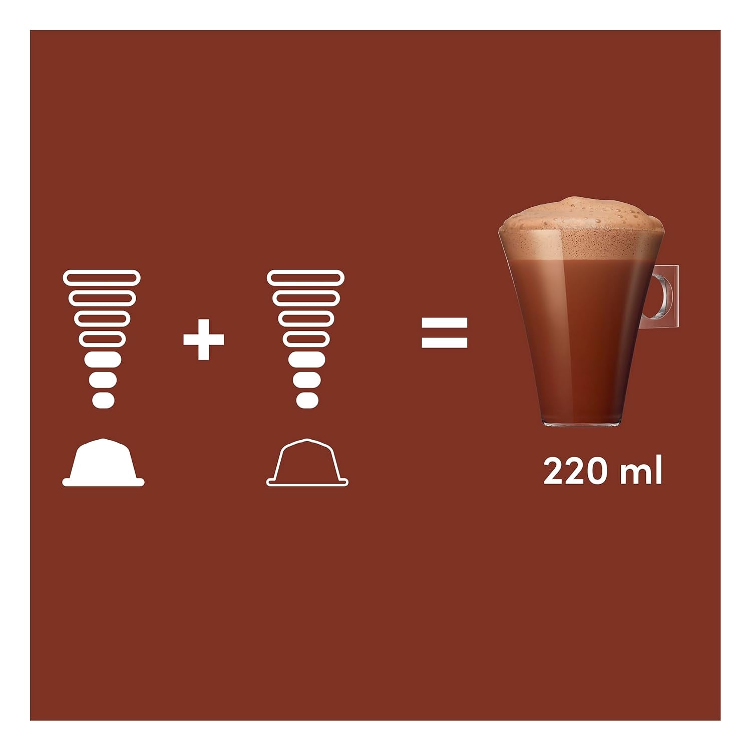 NESCAFÉ DOLCE GUSTO Chococino Kakaokapseln Paquete de 3 (3 x 16 Kapseln)