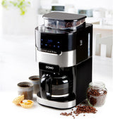 Cafetera espresso DOMO DO721K "Grind and Brew" - Función Bean-to-Cup - Pantalla LCD - Para café molido o en grano entero - 1,5 L