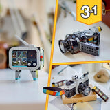 LEGO Creator Cámara de juguete retro 3 en 1, videocámara, televisor, decoración de escritorio para niños o accesorios de dormitorio, regalos de fotografía para niñas y niños de 8 años 31147 Juegos de construcción Besuche den LEGO-Store