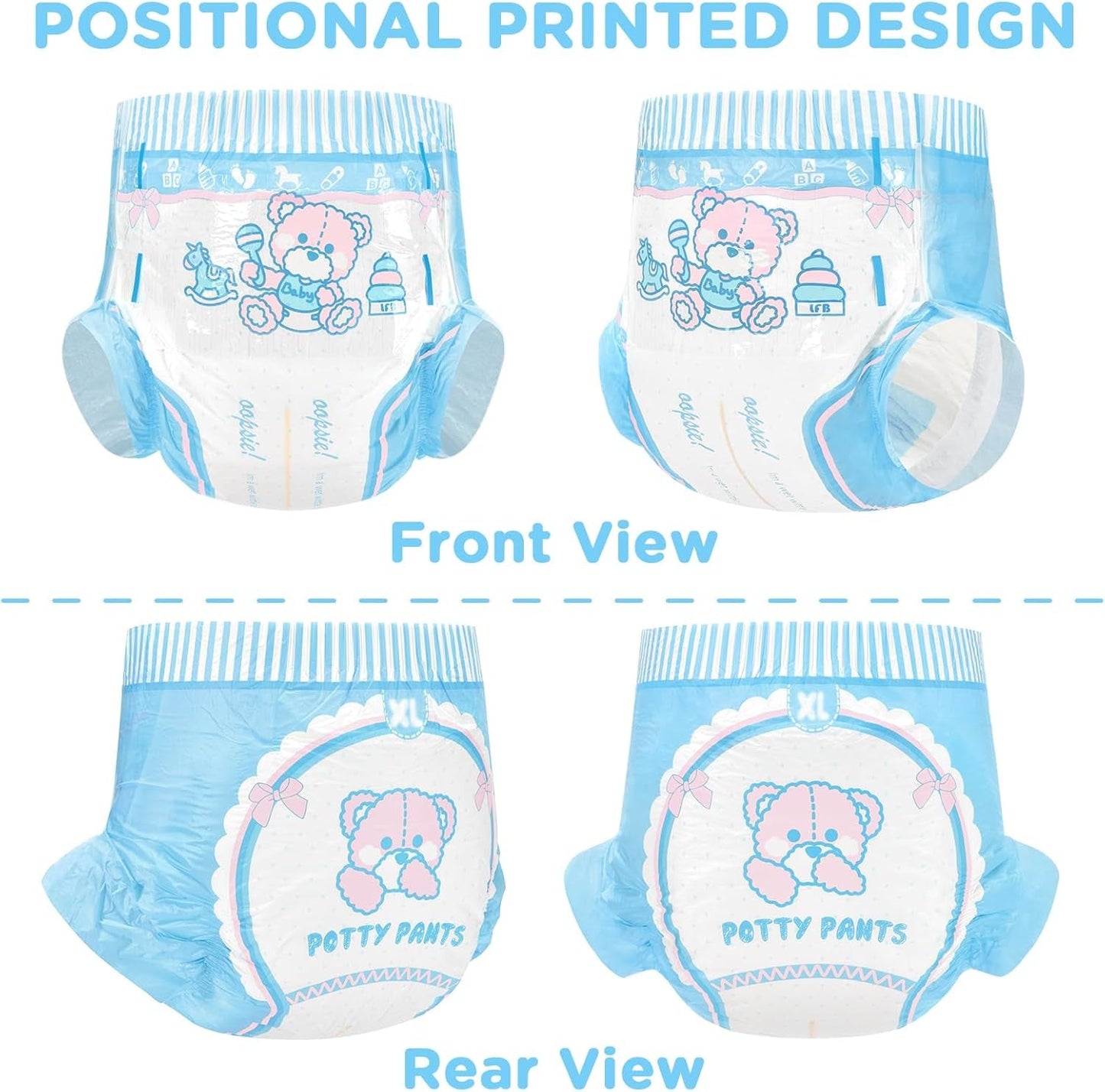 Pañales Estampados Para Adultos 5500-5800ml 10 Piezas - Calzoncillos De Baño (XL)