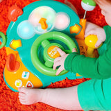Bright Starts, volante de juguete, Lights & Colors Driver, con música, ruidos de auto, intermitentes, palanca de cambios y más Bebe Naty Shop Toys