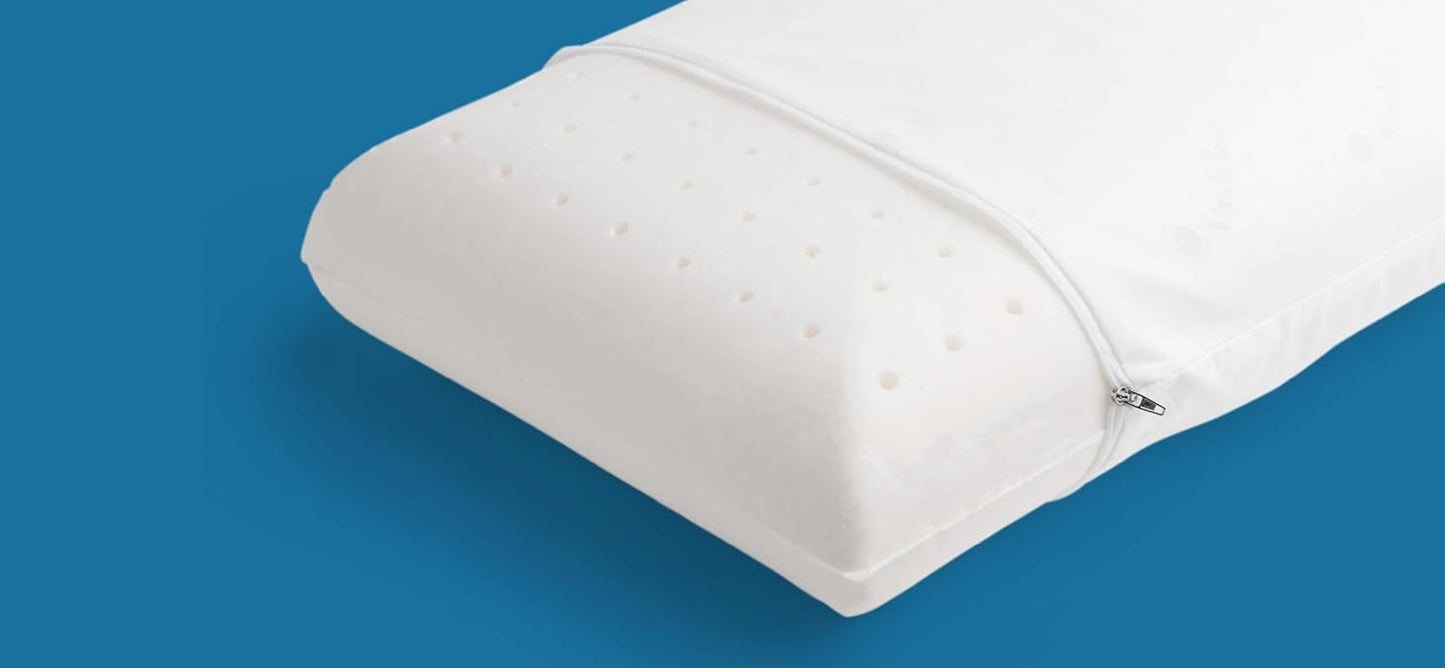 Mediflow The Original 5008 Cojín De Agua 50X70Cm Con Espuma Visco, Blanco, Individual, 1 Pieza (1 Paquete) Naty Shop Almohadas Estándar