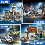 LEGO City Car Chase con coche de policía y muscle car, tren de juguete con 2 coches de carreras, regalo de policía para niños, niños y niñas a partir de 6 años, set con policía y minifiguras Ganovin 60415 Juegos de construcción Besuche den LEGO-Store