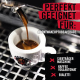 DEAD OR ALIVE Espresso No3 - Starke Espressobohnen 1kg - 100% Robusta - Kaffeebohnen für Kaffeevollautomat und Espressomaschine - Ganze Bohnen mit viel Koffein aus Italien - Café en grano