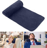 Chaise Lounge Almohada para el cuello, almohada para la cabeza, almohada ajustable de felpa, rollo para el cuello, forro polar antideslizante, almohada para el cuello, almohada para viajar a casa, chaise lounge, sofá, sillón (negro)