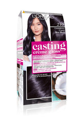 L'Oréal Paris Casting Crème Gloss 210 Tinte para el cabello - Azul marino Negro Naty Shop Tinte para el cabello 210 Tinte para el cabello - Azul marino Negro 1 G (paquete de 1)