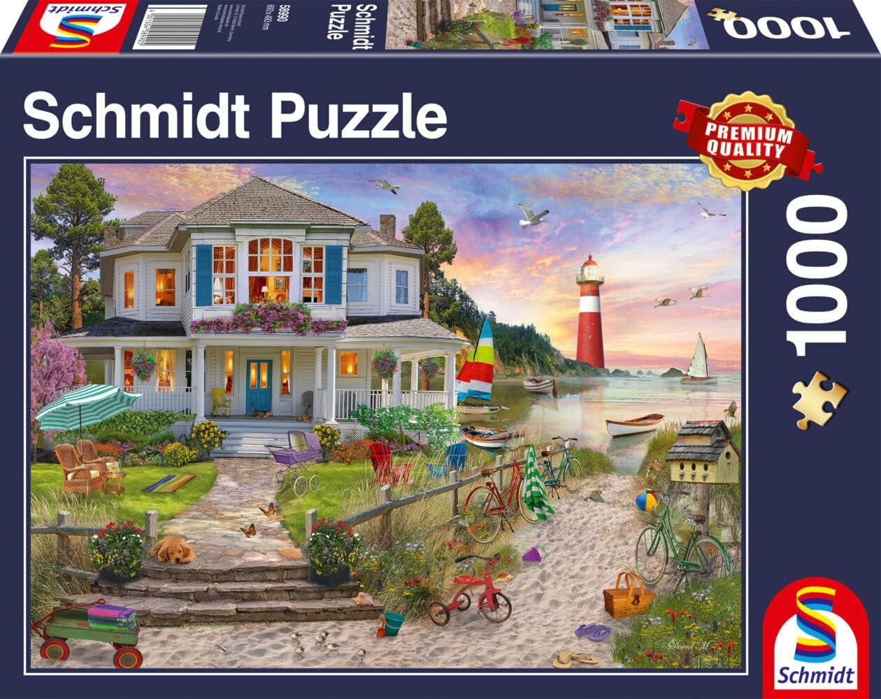 Schmidt Spiele Beach House Rompecabezas de 1000 piezas Naty Shop Título predeterminado