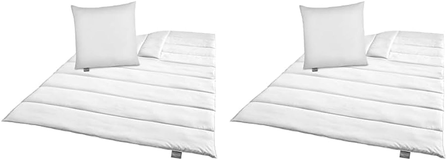 Traumnacht Juego De Cama Verde - Edredón Para Todas Las Estaciones 135X200 Cm + Almohada 80X80 Cm, Durable Con Funda De Microfibra, Estándar De Calidad Alemán (Pack De 2) Naty Shop Quilts & Quilts Default Title